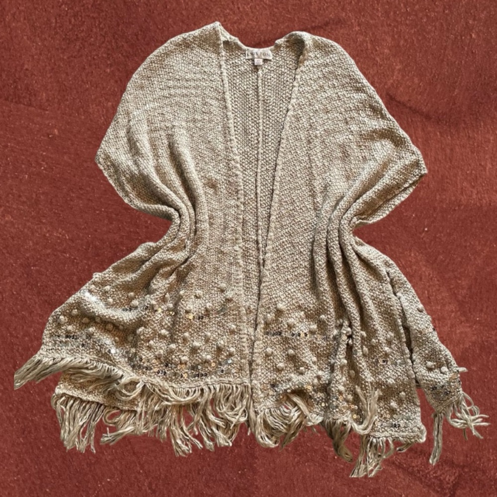 Fringed sleeveless Cardigan